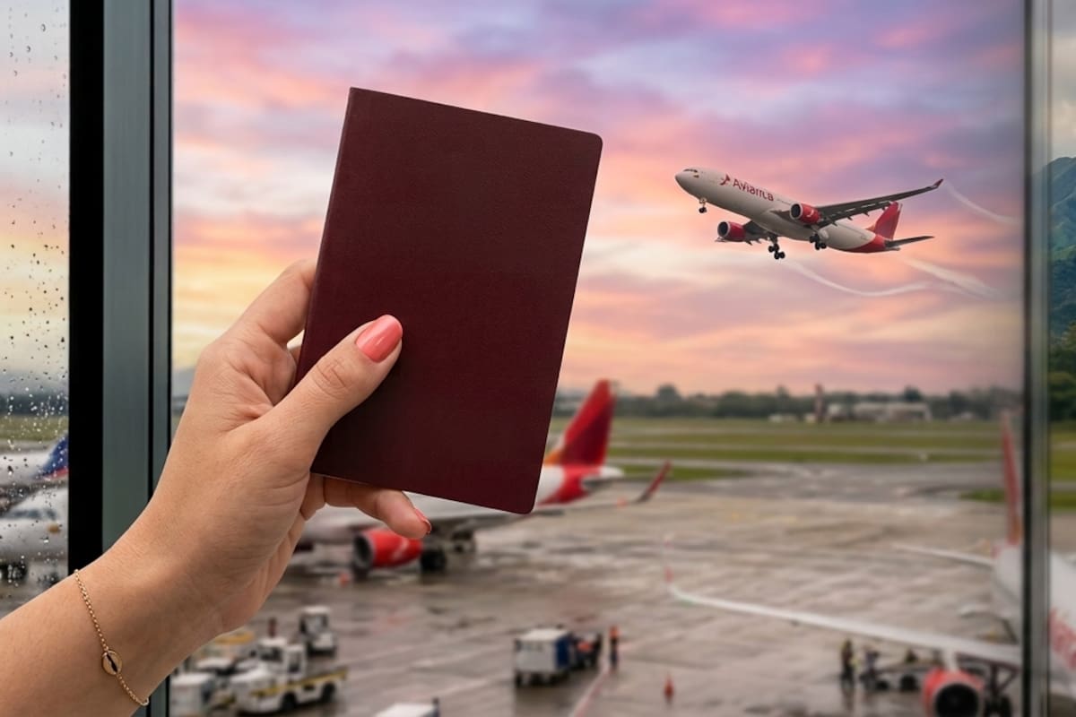 Pasaporte colombiano es el número 31 en el mundo con menos restricciones migratorias. | Foto: Creada con IA para este artículo / Vanguardia