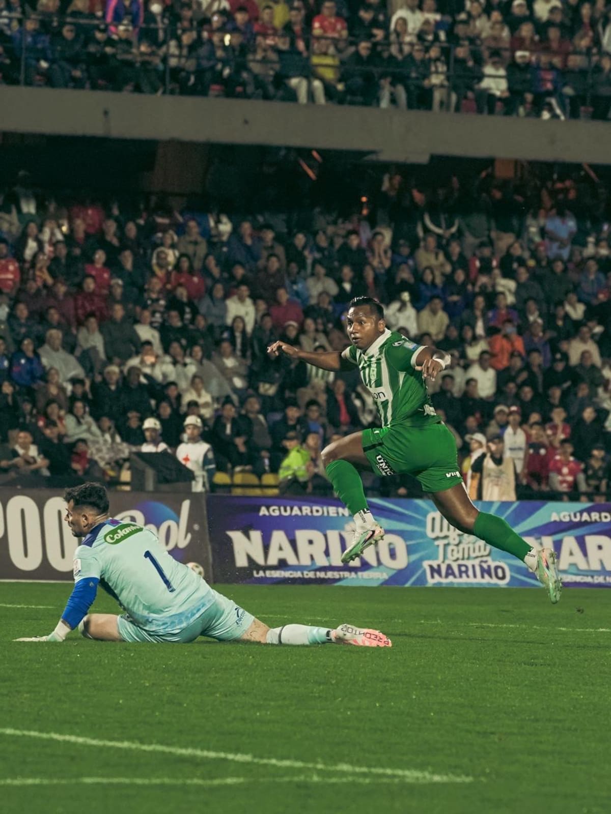 Atlético Nacional se mantuvo en la cima de la Liga BetPlay I de 2026, al doblegar 2-1 a Deportivo Pasto, en la fecha 14. Foto: Atlético Nacional.