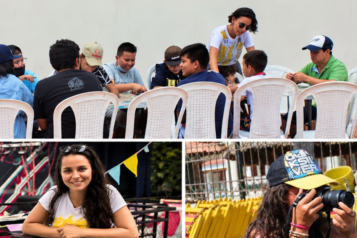 Paula Andrea Cáceres es artista multidisciplinaria y profesora de educación infantil. Desde hace más de siete años trabaja con comunidades y, en el barrio La Joya de Bucaramanga, ha convertido el arte en una herramienta para enfrentar el matoneo, fortalecer vínculos entre jóvenes, impulsar emprendimientos y promover el cuidado ambiental.