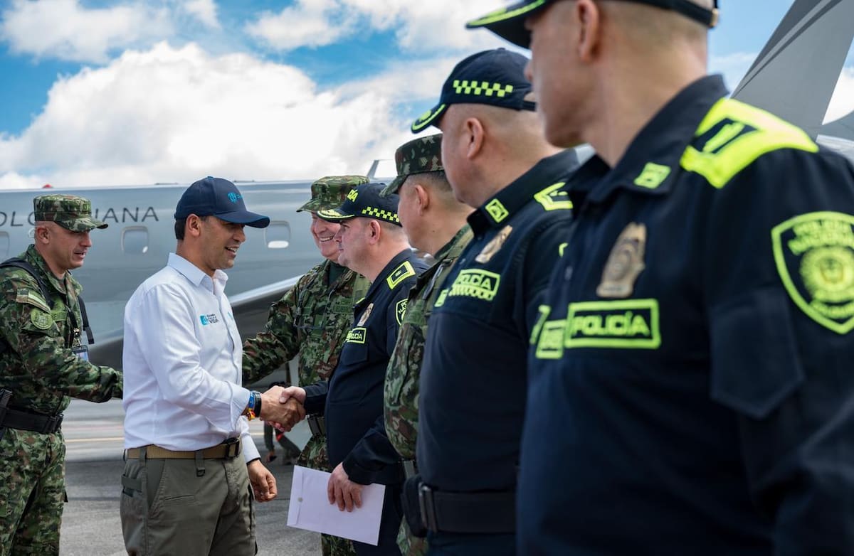 Pedro Sánchez, ministro de Defensa, en Bucaramanga, para encabezar plan de seguridad por elecciones del 21 de junio y hablar de orden público a nivel nacional.