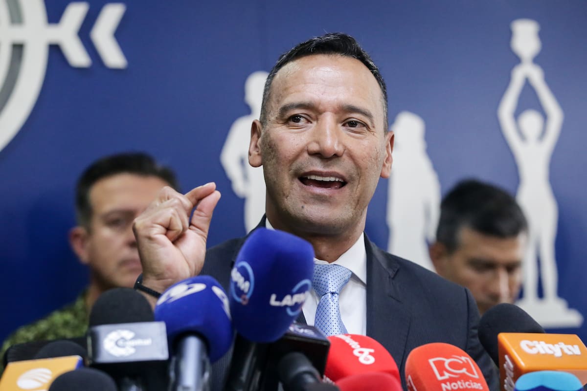 El ministro de Defensa, Pedro Sánchez. // Foto: Colprensa - Catalina Olaya.