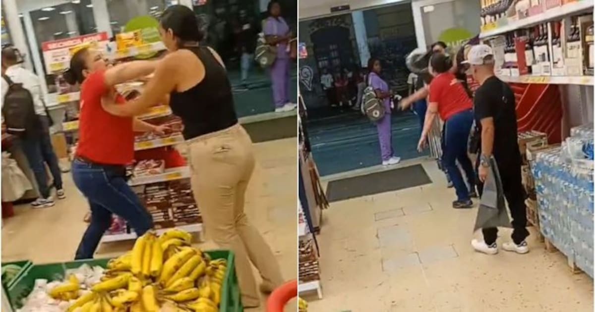 Una cajera del D1 del sector Tranvía de Ayacucho en Medellín respondió con un puño y sacó a una mujer señalada de tobo del local.