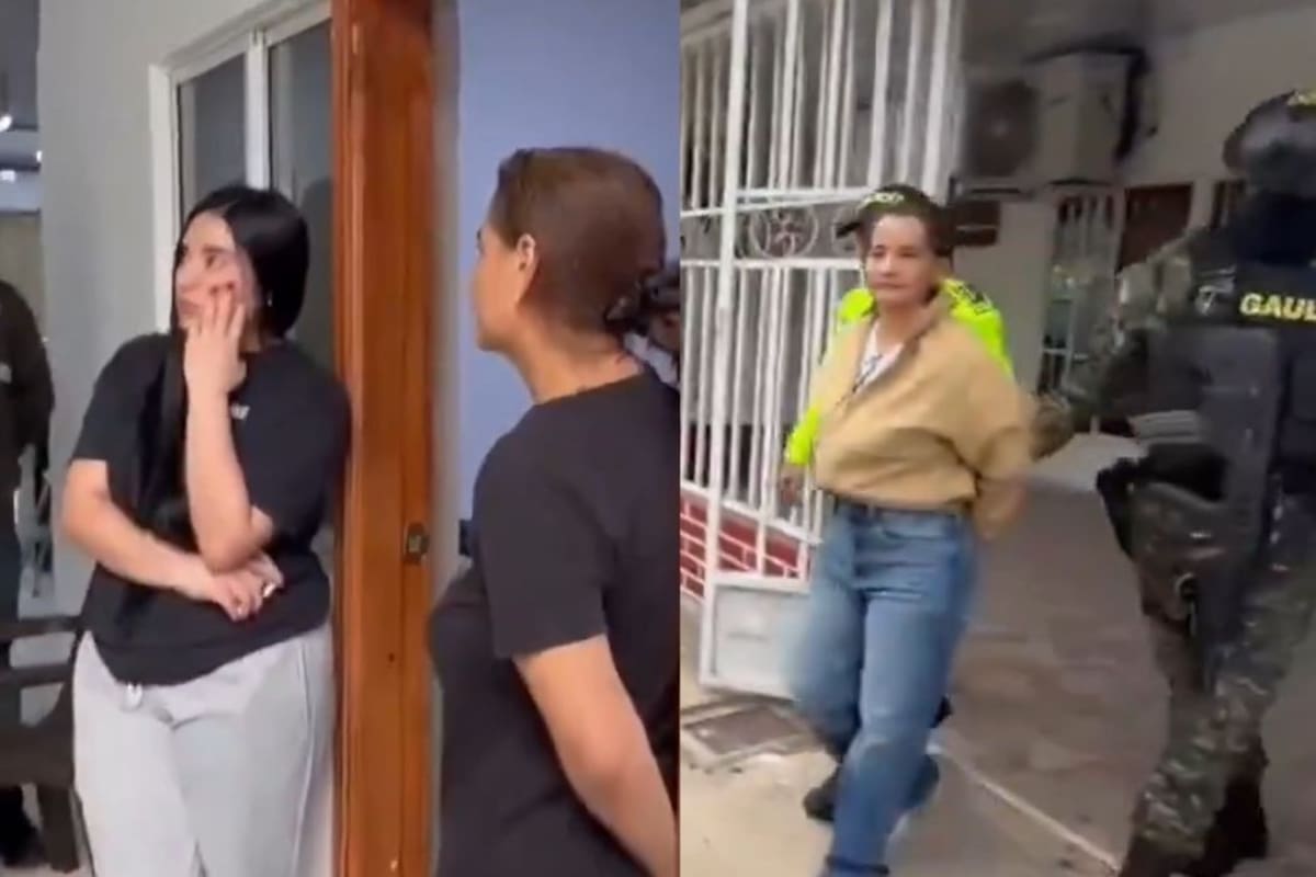 Peluca roja y documentos falsos, las pistas halladas tras captura de esposa de Fito. | Foto: Captura de Video.