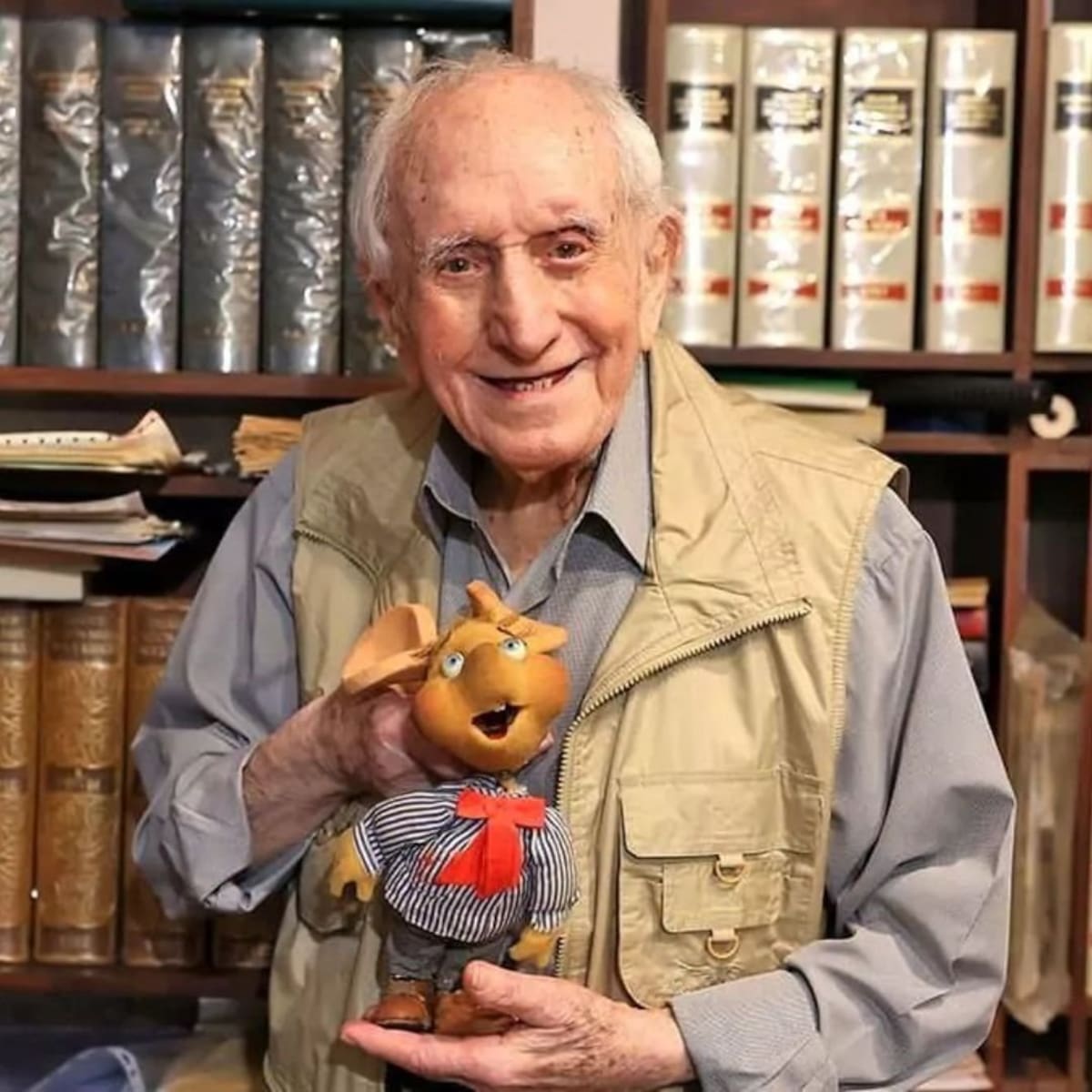 Falleció a los 100 años Peppino Mazzullo la voz icónica e histórica a Topo Gigio y quien además acompañó la infancia de muchos.