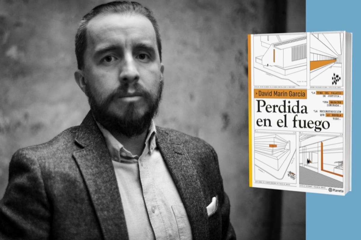 David Marín reconstruye, con rigor y sensibilidad, la memoria del Palacio de Justicia para entender lo que el país perdió entre el fuego y el silencio. / Suministradas