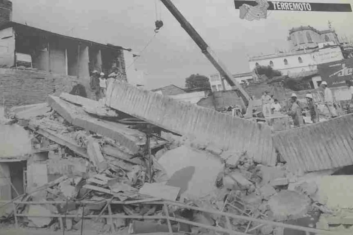 Imágenes de archivo del terremoto de Pereira, en el año 1995.