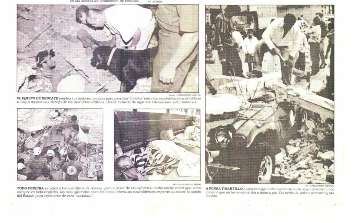 La tragedia golpeó a Pereira, en el año 1995. (Archivo /VANGUARDIA)