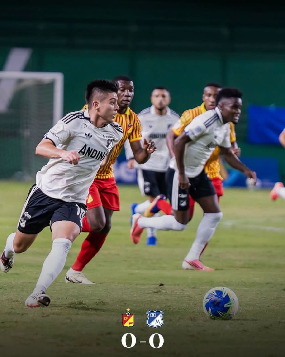 Pereira y Millonarios empataron 1-1 en la novena fecha de la Liga BetPlay II de 2026. Foto: Millonarios.