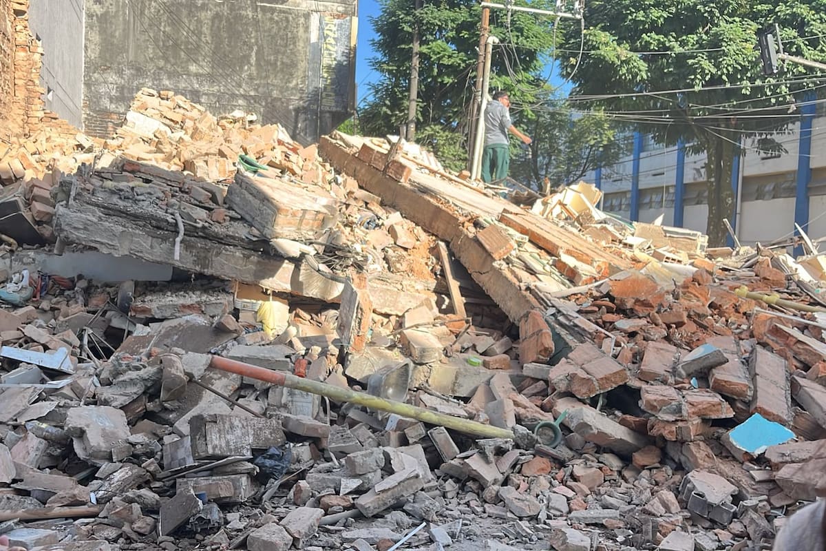 Edificio de Entidad Misionera Cristiana afectado