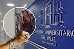 “Llevo siete meses esperando”: periodista se encadenó en hospital de Cali para exigir cirugía de su esposo