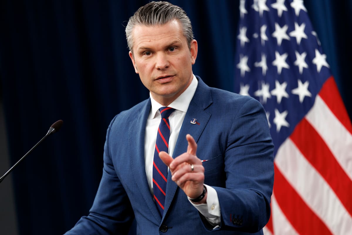El secretario de Guerra de Estados Unidos, Pete Hegseth. EFE/Will Oliver