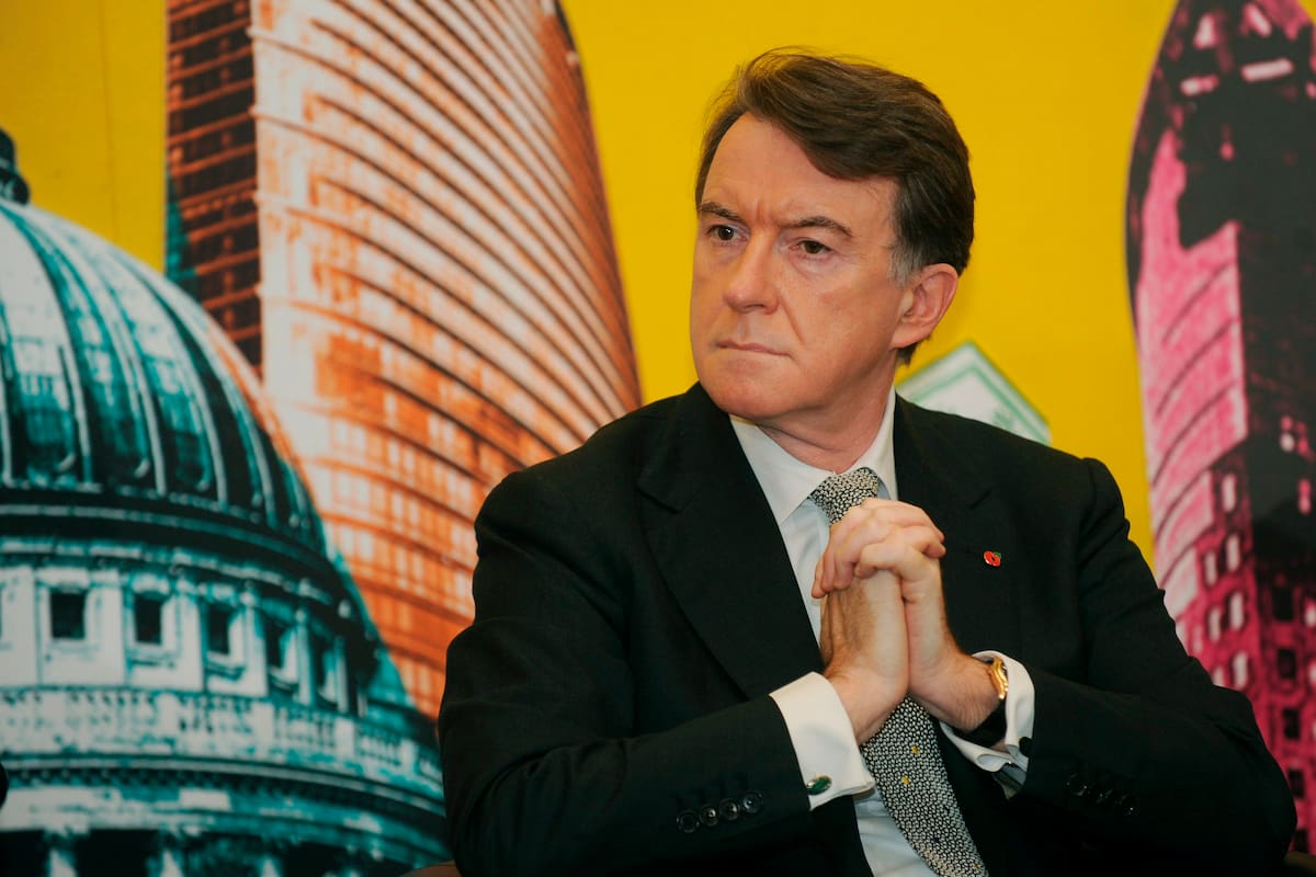 El exministro laborista británico Peter Mandelson, que dejará su escaño en la Cámara de los Lores (alta) del Parlamento británico tras las recientes revelaciones sobre su vinculación con el pederasta convicto Jeffrey Epstein. EFE/Archivo/Andy Rain