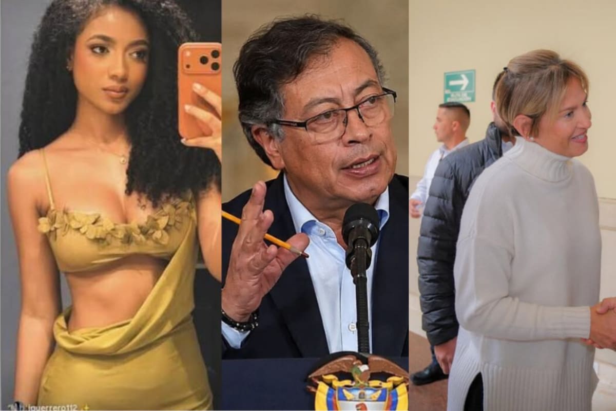 El presidente Gustavo Petro respondió a las declaraciones de Angie Rodríguez y habló públicamente sobre su situación con Verónica Alcocer. Fotos tomadas de / Archivo / Captura foto Redes Sociales.
