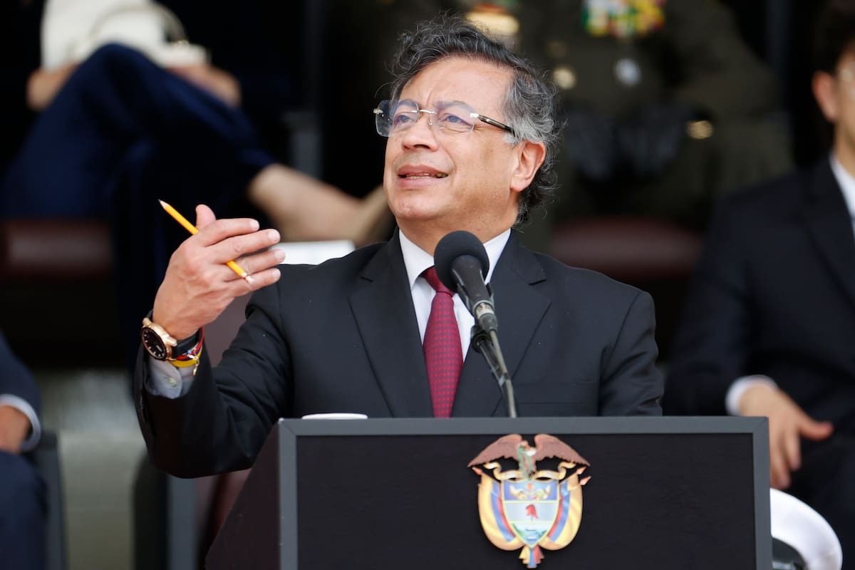 Fotografía de archivo, tomada el pasado 18 de febrero, del presidente de Colombia, Gustavo Petro, en Bogotá (Colombia). EFE/Mauricio Dueñas