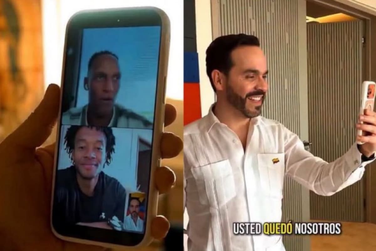 La videollamada entre Abelardo de la Espriella y varios jugadores de la Selección Colombia desató una nueva controversia política, luego de que Gustavo Petro respondiera públicamente al mensaje de Juan Guillermo Cuadrado. Captura de video // X.