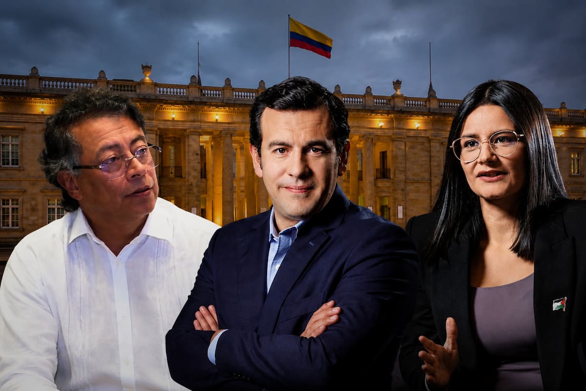 La controversia escaló después de que Rodrigo Lara revelara una conversación con Angie Rodríguez y el presidente Gustavo Petro defendiera el traslado de recursos del Fondo de Adaptación. Foto recreada // Canva // IA.
