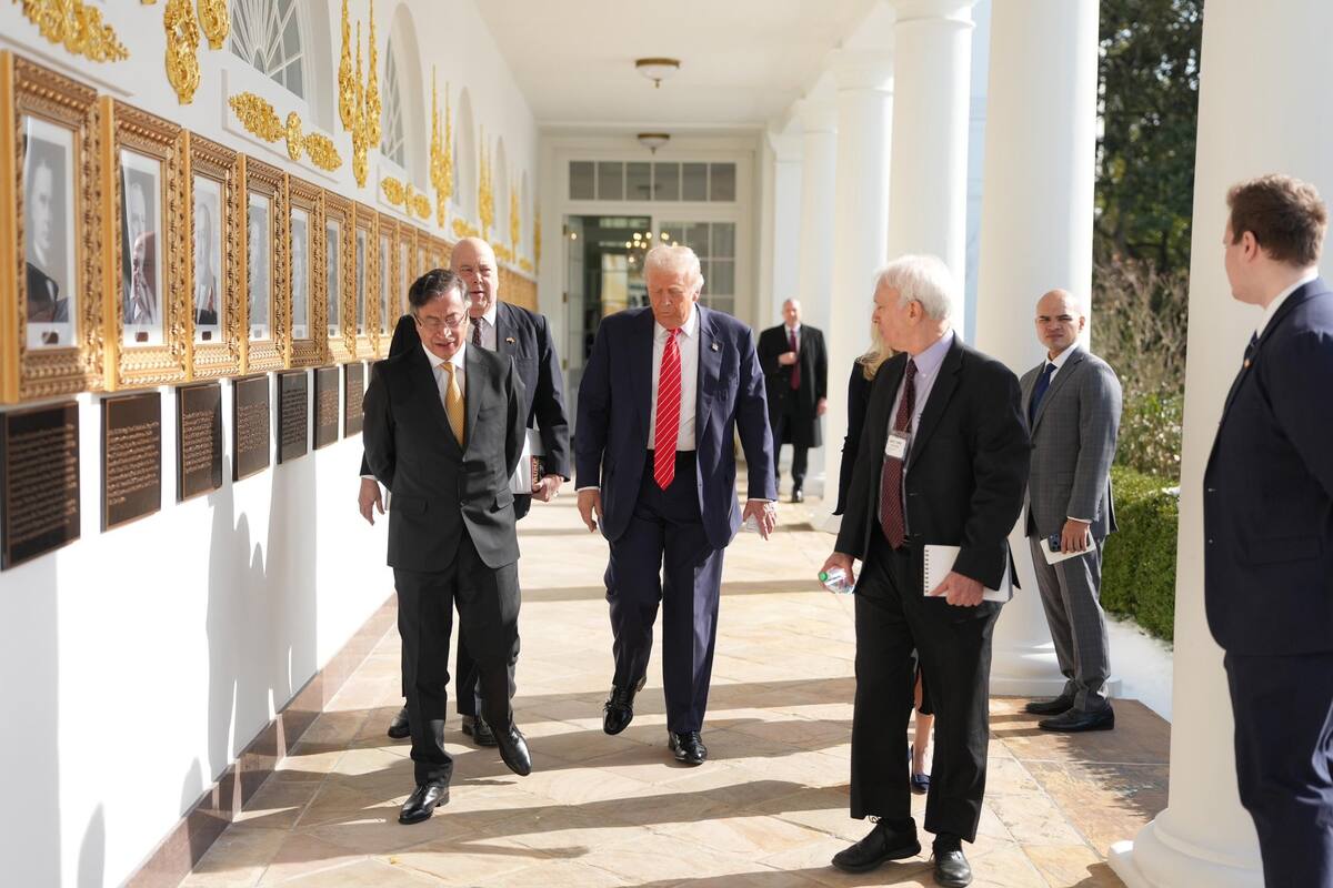 Donald Trump, presidente de Estados Unidos, y Gustavo Petro, presidente de Colombia.
Foto: Cortesía.