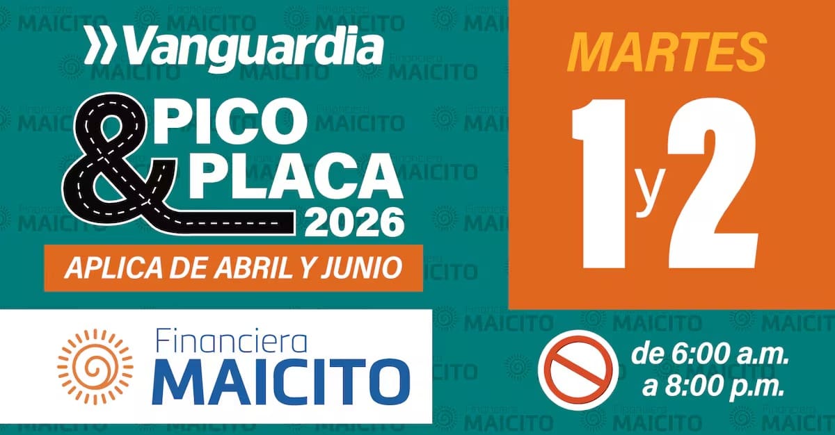 Esté atento al pico y placa de hoy, martes 23 de junio.