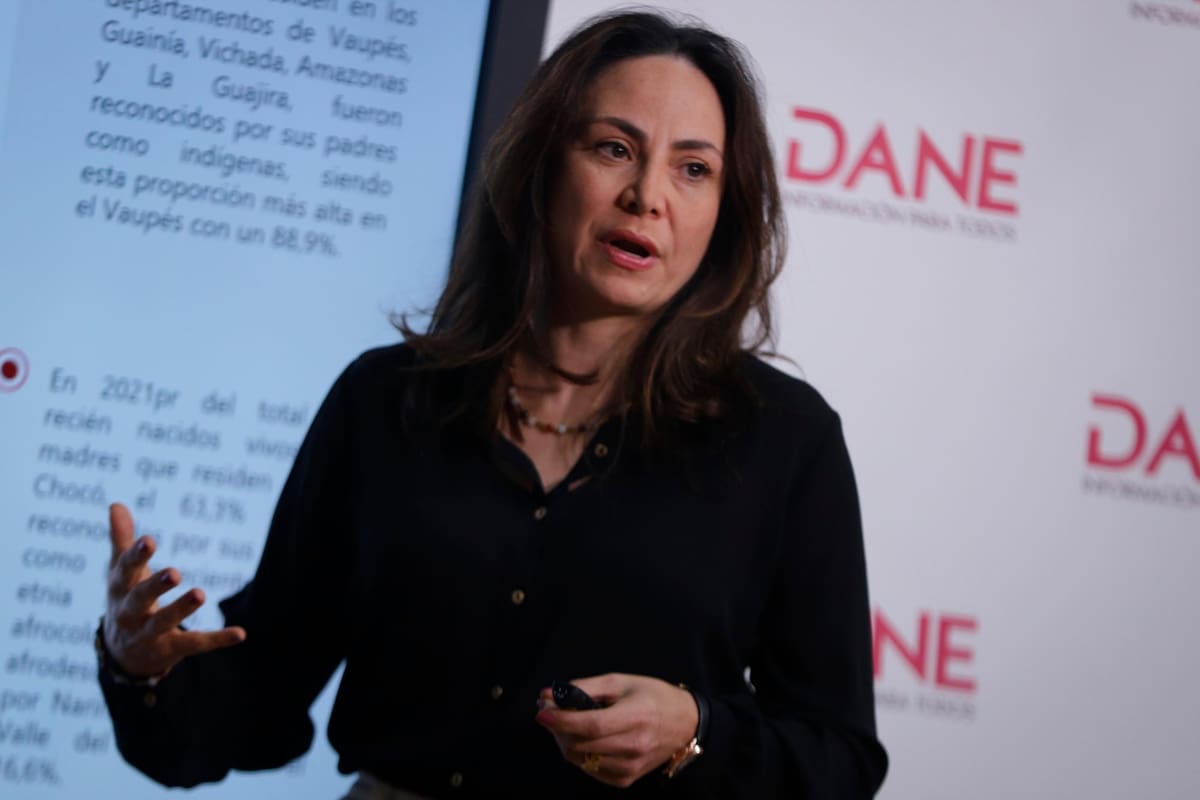Piedad Urdinola, directora del Dane, quien reveló el dato de inflación para el mes de enero en Colombia. (Colprensa/VANGUARDIA)