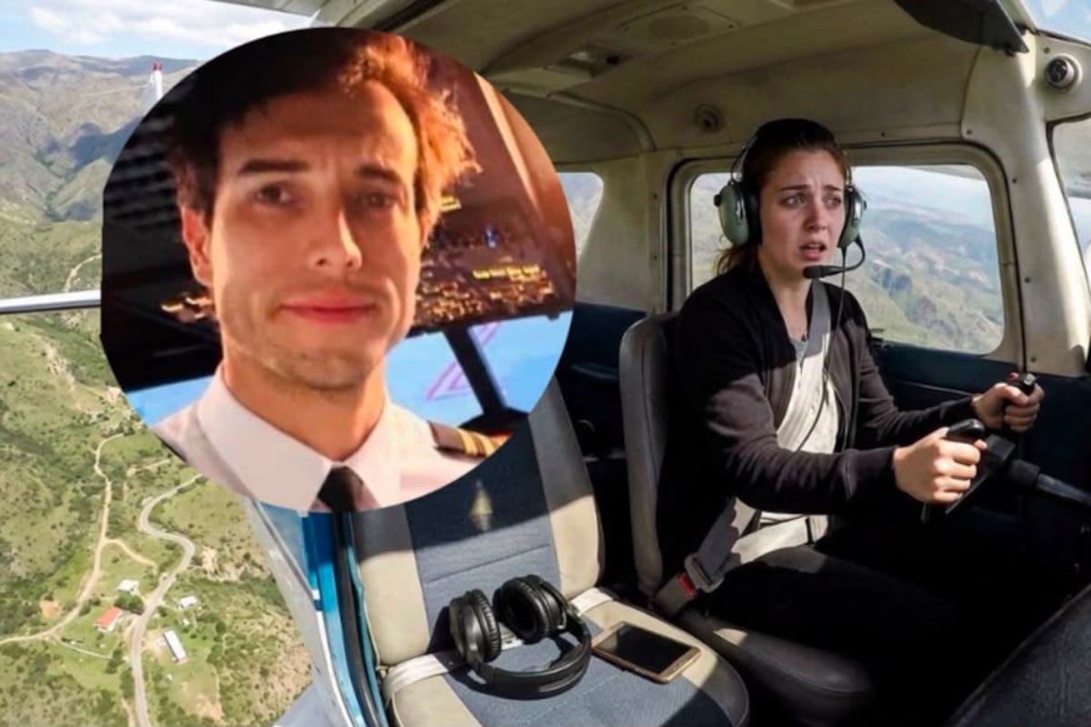 Leandro Bertazzo era instructor de vuelo en Argentina y saltó de la aeronave en pleno vuelo, dejando sola a su pasajera y aprendiz.