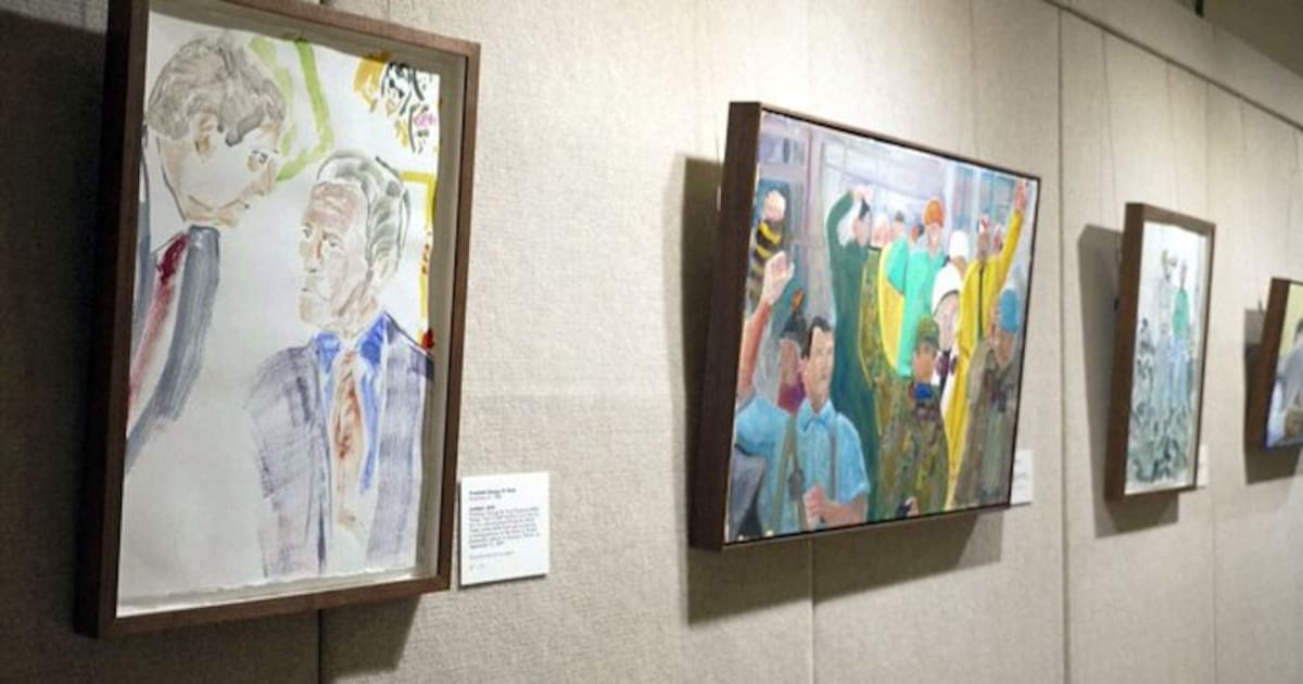 El expresidente George W. Bush recuerda el 11-S a través de una exposición de su arte.