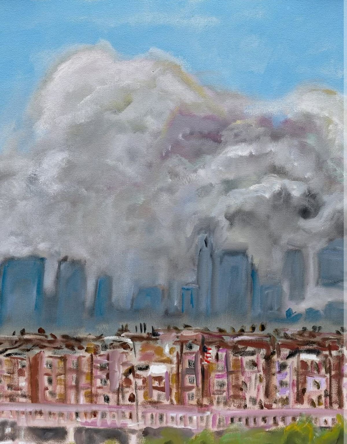 El expresidente de Estados Unidos George W. Bush recreó en una serie de pinturas la tragedia en las Torres Gemelas, en las que destaca un autoretrato del momento en el que recibió la llamada de que el país estaba bajo un supuesto ataque.