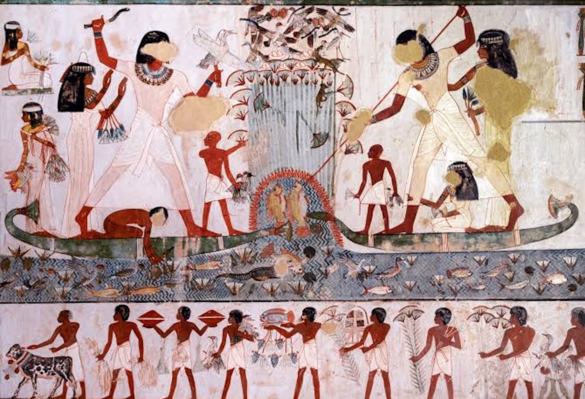 Las pinturas de tumbas, ataúdes y otras piezas egipcias conservan proteínas que permiten conocer las técnicas de los antiguos artistas.