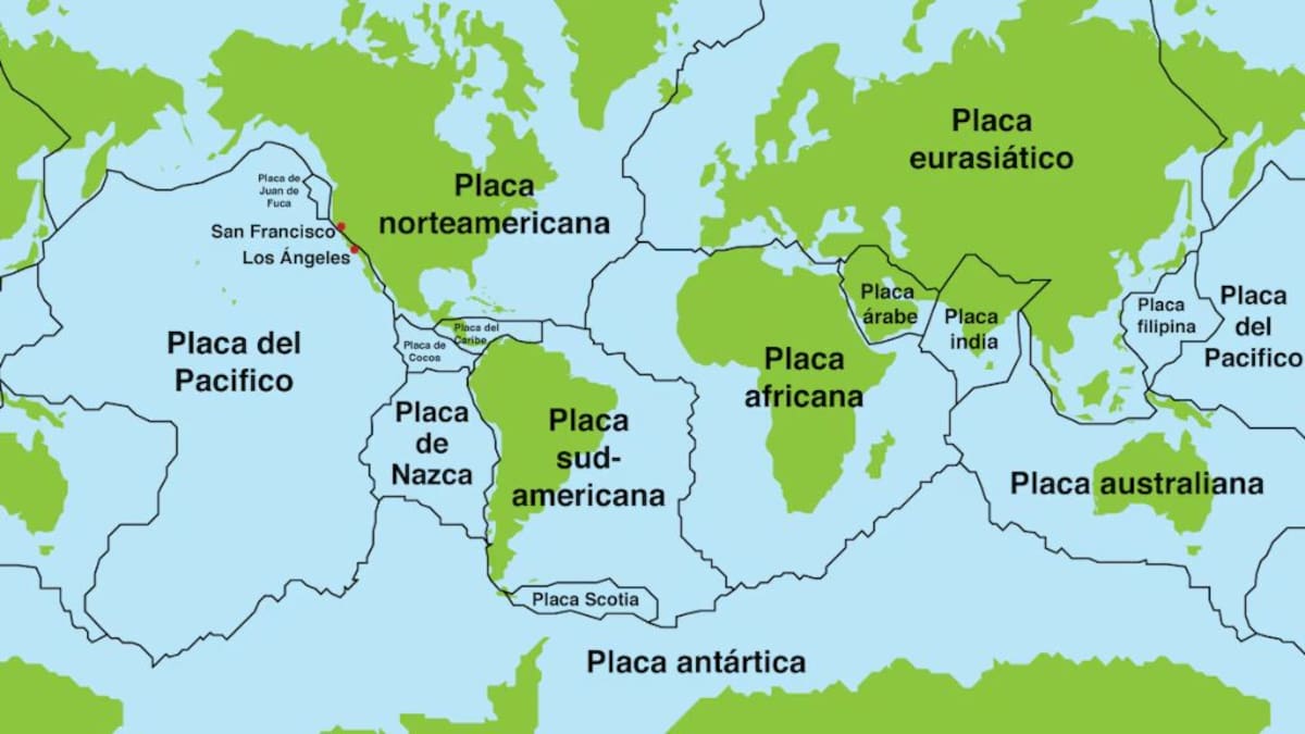 La placa de Nazca y la Placa Sudamericana.