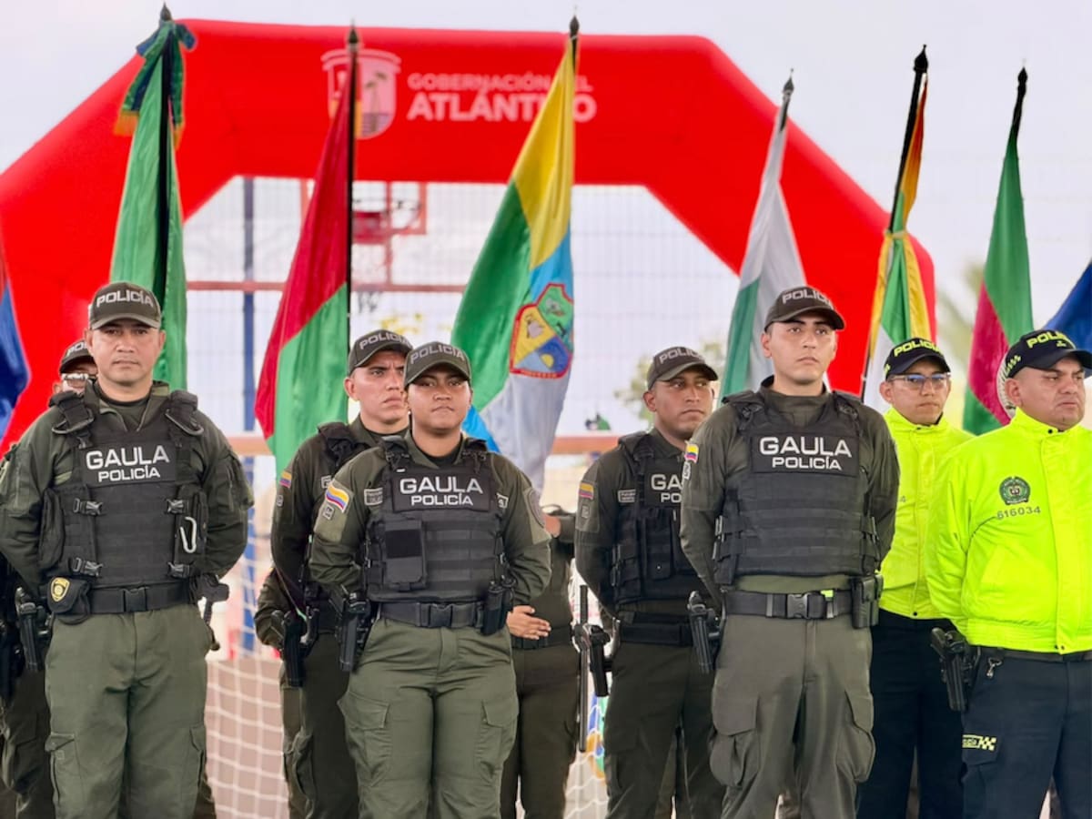 Serán más de mil 200 policías los que estarán repartidos en los 18 municipios de la jurisdicción del Comando de Policía Atlántico.//Cortesía DPGDA.