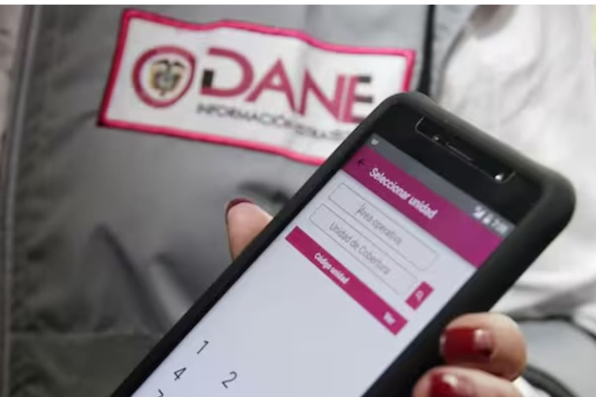 Plataforma del Dane. // Colprensa.