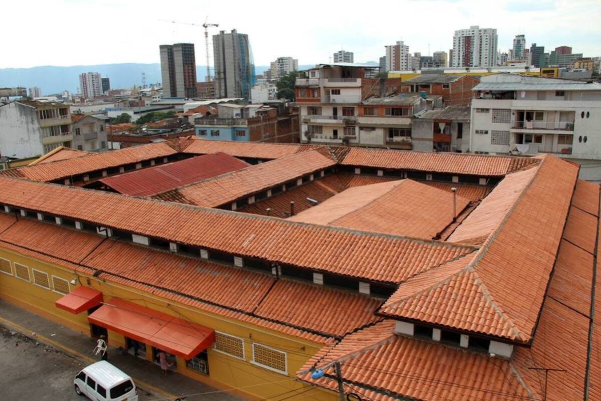 Esta la renovada imagen que muestra hoy la Plaza de Mercado del barrio La Concordia. (Foto: / VANGUARDIA LIBERAL)