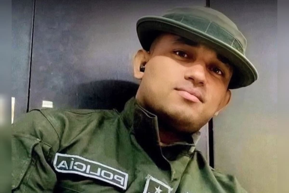 Jorge Luis Taborda Chamorro, subteniente de la Policía asesinado en Río de Oro, Cesar.
Foto: redes sociales.