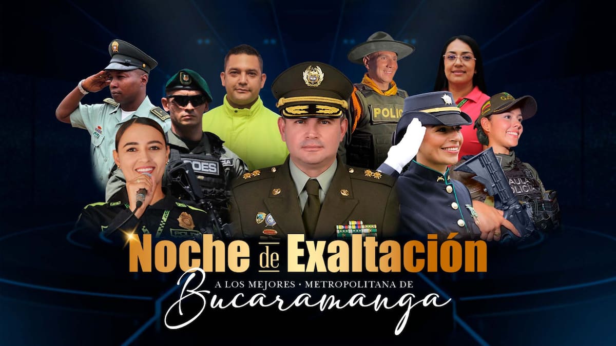 Policía Metropolitana de Bucaramanga exaltó a los mejores uniformados del año