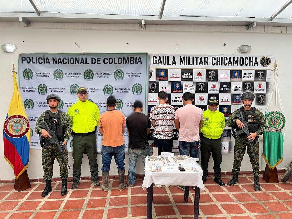 Golpe al multicrimen en Santander.
Foto: cortesía.