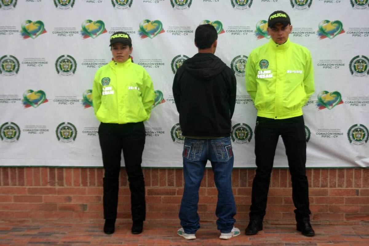 A la cárcel de Vélez fue enviado Óscar Augusto Rojas VArgas, por violencia intrafamiliar. Los hechos se registraron hace tres meses en Barbosa. (Foto: Suministrada Policpia /VANGAURDIA LIBERAL )
