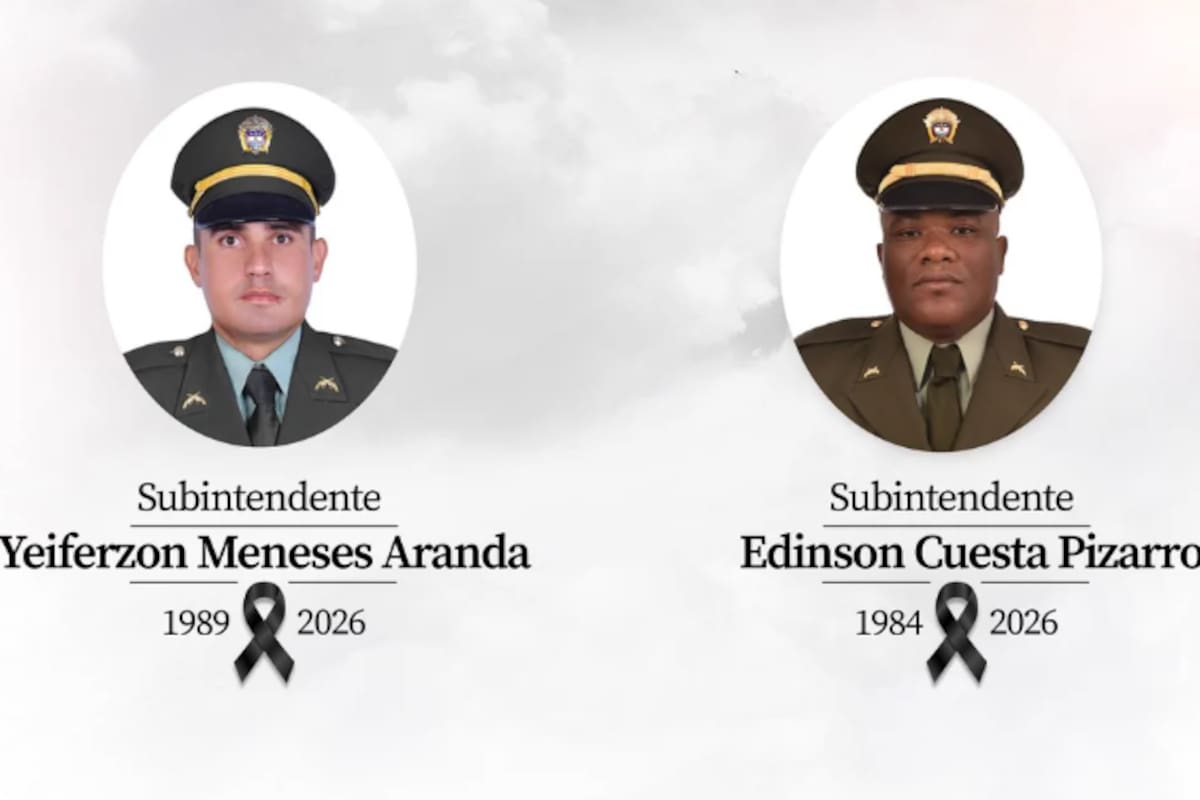 Los subintendentes Yeiferzon Meneses Aranda y Edinson Cuesta Pizarro murieron en un ataque en el corregimiento de Santiago Pérez. Las autoridades investigan a las disidencias de las Farc como presuntas responsables.