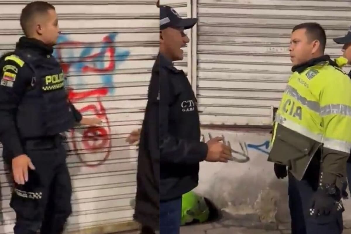 Los uniformados fueron capturados por miembros del CTI de la Fiscalía.