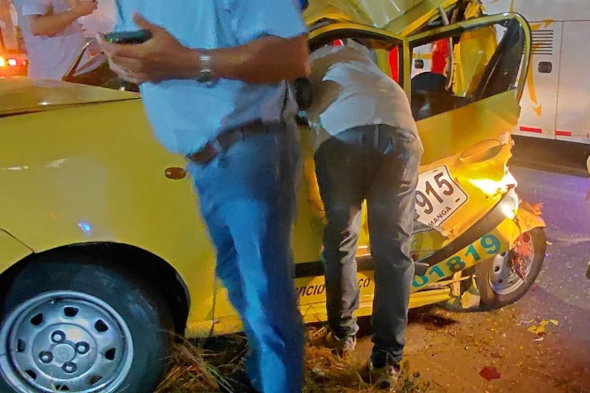 Por evitar atropellar a un perro, taxista terminó muerto en fatal accidente vía Girón - Bucaramanga