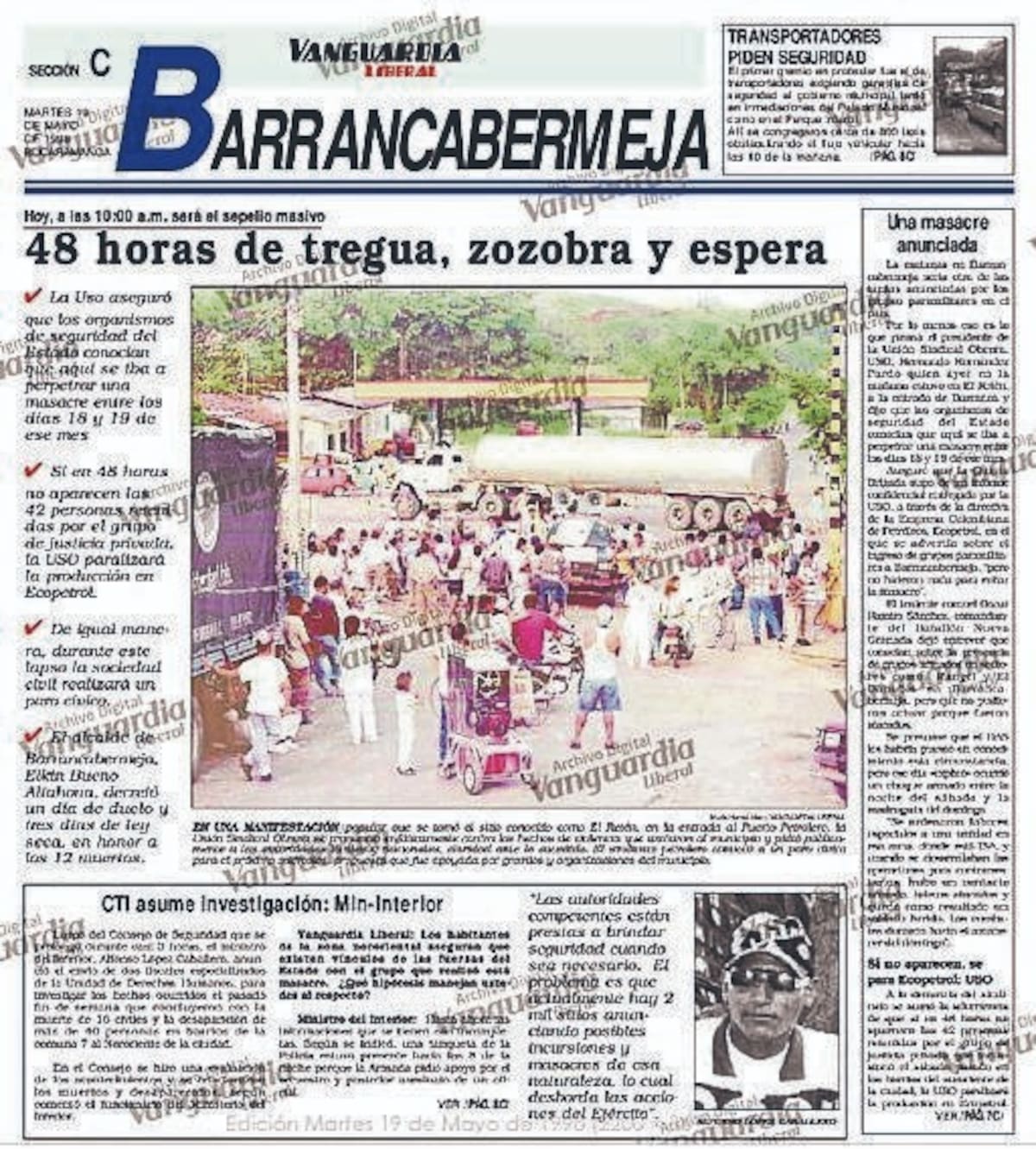Foto: Portada / Archivo / VANGUARDIA