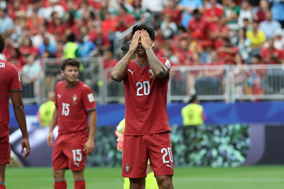 HOUSTON (EEUU), 17/06/2026.- El defensa portugués João Cancelo, durante el partido del Grupo K del Mundial 2026 que disputan las selecciones nacionales de Portugal y República Democrática del Congo este miércoles en el estadio Houston (Texas). EFE/Carlos Ramírez