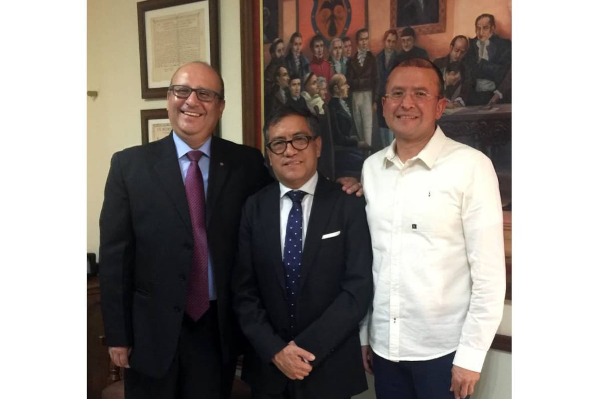 Fray Érico Juan Macchi Céspedes, Fray Mauricio Galeano y Fray Juan Ubaldo López. (Foto: Foto suministrada / VANGUARDIA LIBERAL)