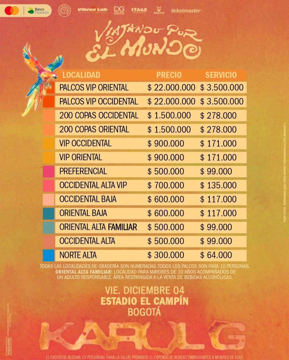 Foto tomada de: Instagram Ticketmaster