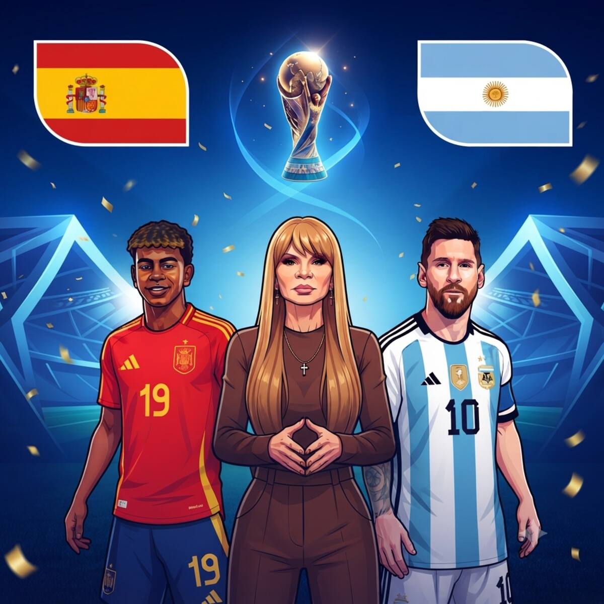 La cubana Mhoni Vidente ha sido enfática en sus recientes declaraciones al afirmar: "A España lo veo levantando la copa".