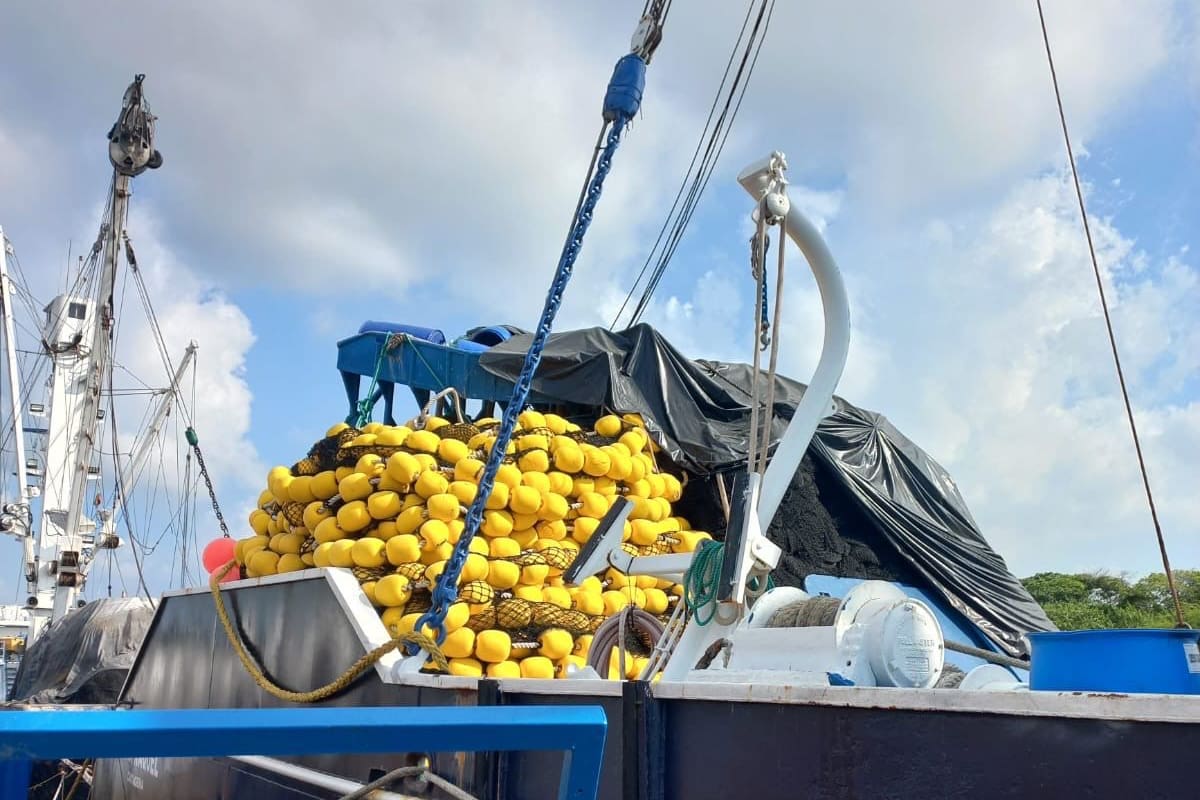 Presencia de material explosivo en una de las bodegas de la fábrica ubicada en Cartagena. Foto: MinTrabajo