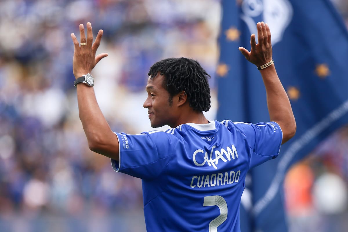 Bogotá Septiembre 19 de 2026. Así se realizó la presentación oficial de Juan Guillermo Cuadrado como nuevo jugador del Club Millonarios. (Colprensa - Lina Gasca)