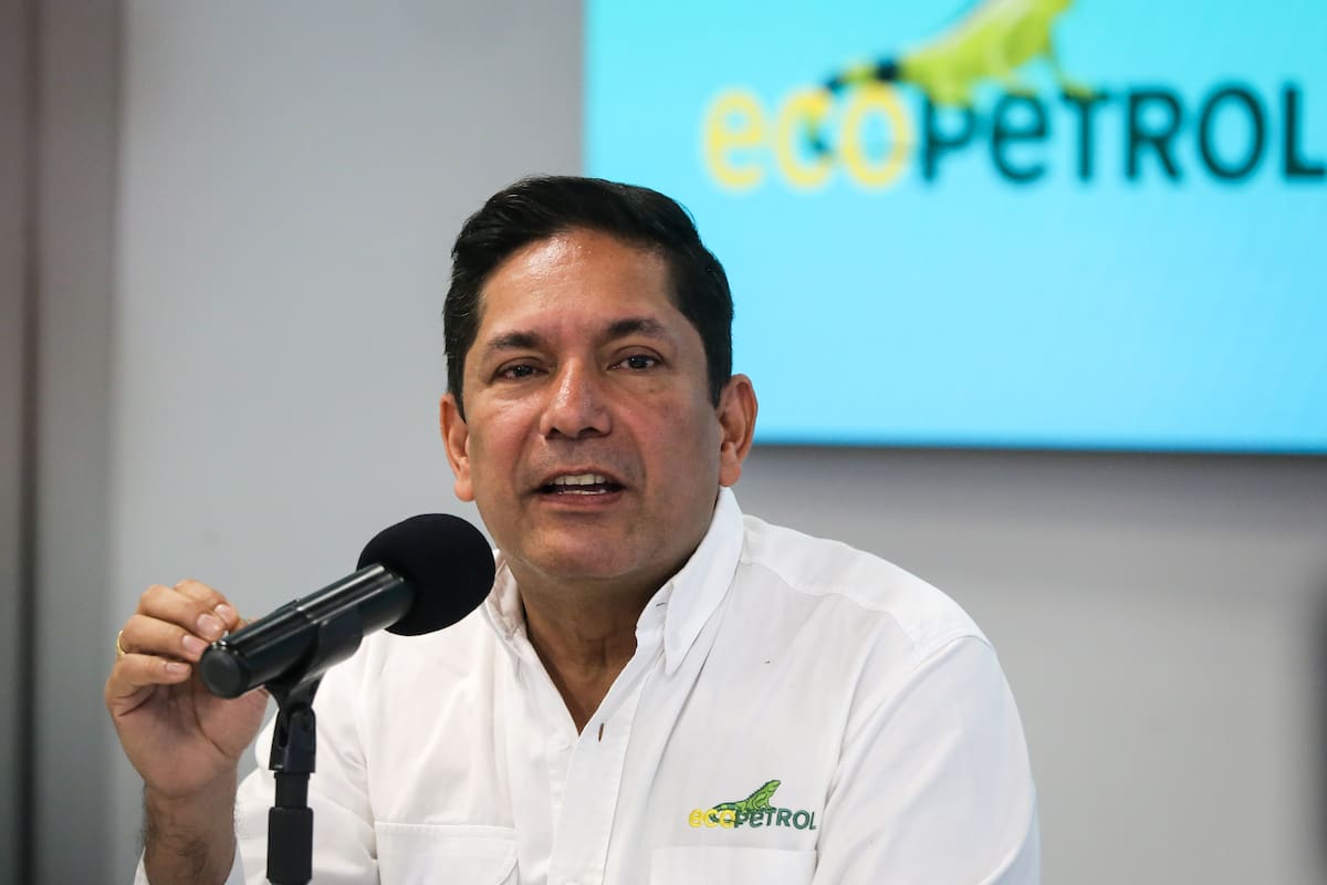 Bogotá. Abril 09 de 2026.En medio de una rueda de prensa, Juan Carlos Hurtado realizó su presentación oficial como presidente encargado de Ecopetrol. (Colprensa - Catalina Olaya)