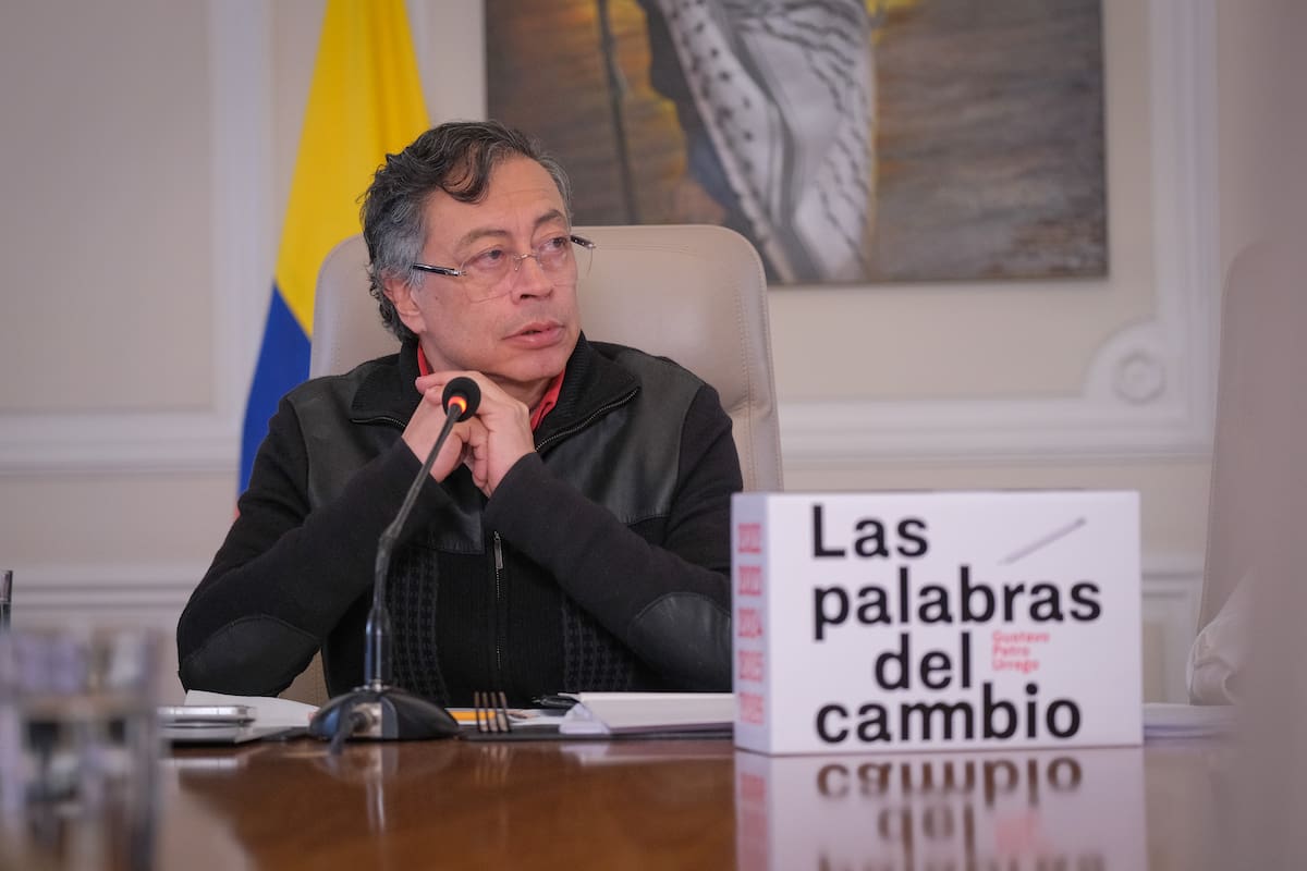 Gustavo Petro, presidente de la República, en un consejo de ministros. // Foto: Cortesía - Presidencia.