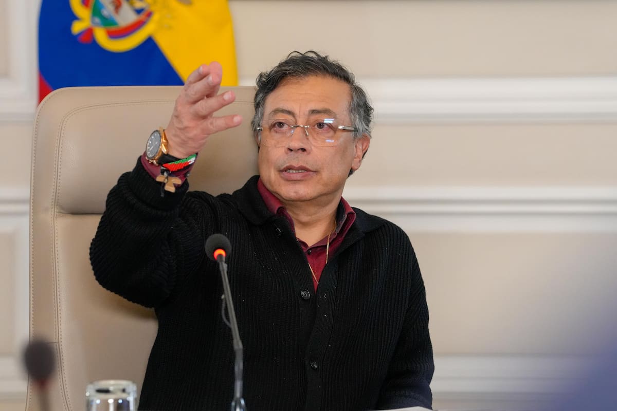 Gustavo Petro, presidente de la República, en un consejo de ministros realizado en la Casa de Nariño. // Foto: Cortesía - Presidencia.