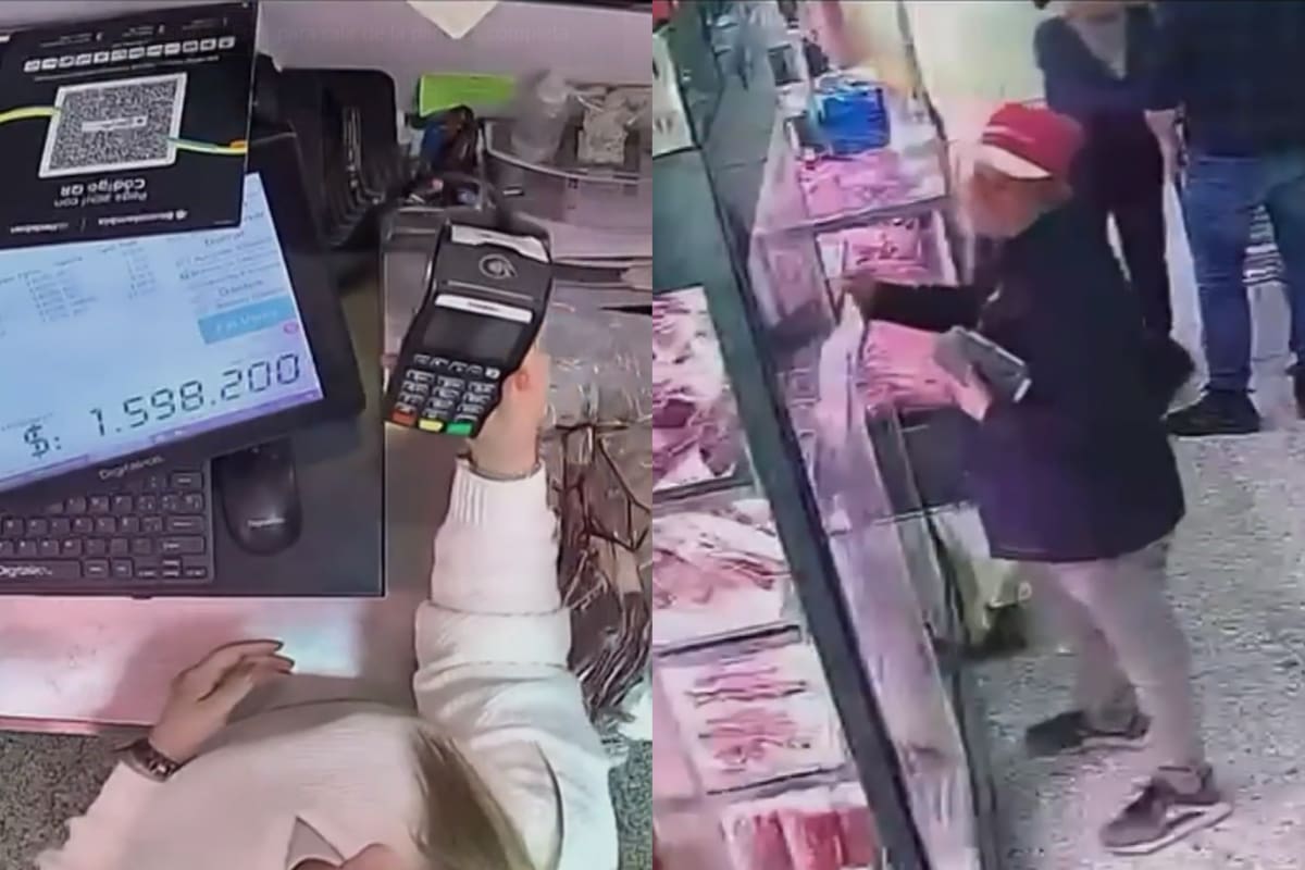 Presunto ladrón a pasajero de taxi en Bogotá. Foto: captura de video NC