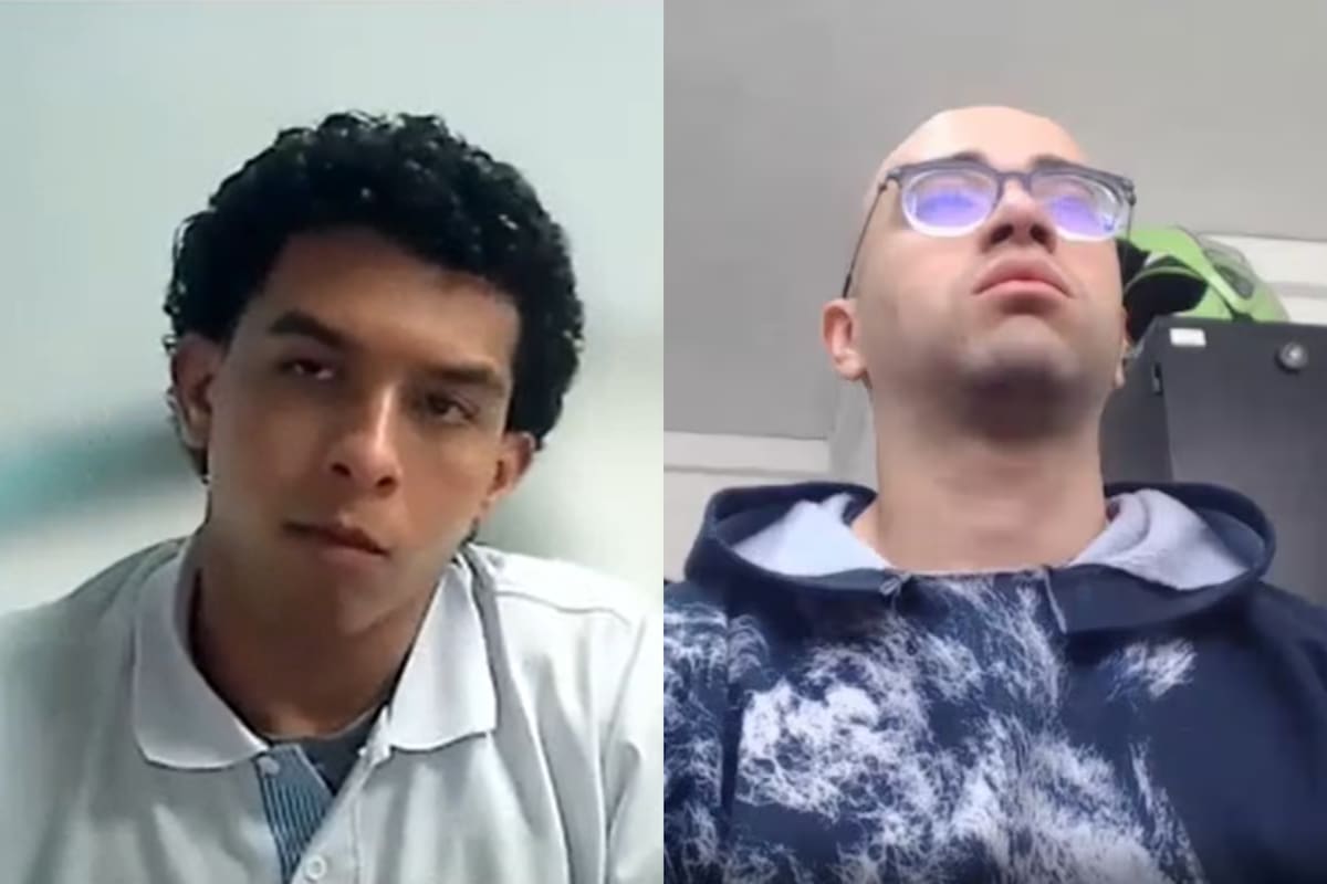 Ricardo Rafael González y Juan Carlos Suárez, van a juicio por muerte de Jaime Esteban Moreno Jaramillo, estudiante de la Universidad de Los Andes. // Fotos: captura de video.